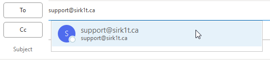 Spoofed Email Address
